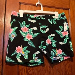 Old Navy Everyday Short Floral Print Womens New Size 14
